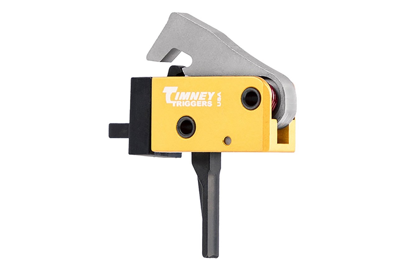 Timney PCC Trigger Single-Stage Straight Trigger with 2.50-3 lbs Draw Weight & Black/Gold Finish for AR-Platform