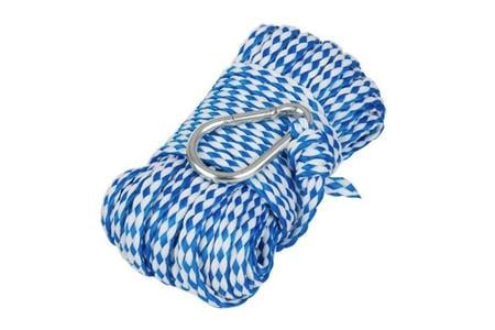 ANCHOR LINE 1/4INX50FT HOLLOW BRAIDED POLYPROPYLENE (PP) ANCHOR LINE WITH BIG S