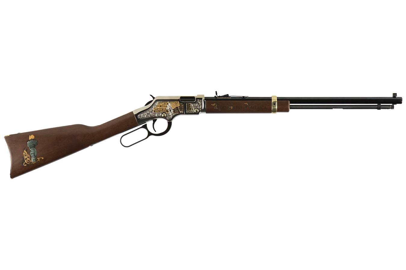 Henry H004GBA Golden Boy God Bless America Ed. 22LR Lever Action Rifle