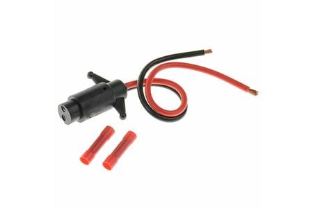 TROLLING MOTOR CONNECTOR FEMALE 2-WIRE 8 GAUGE 12 VOLT W/CRIMP CONNECTOR