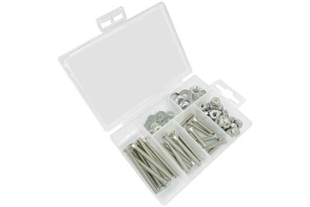 SS OVAL HEAD MACHINE PHILLIPS HEAD KIT 96 PC 