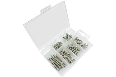 SS OVAL HEAD TAPPING PHILLIPS HEAD KIT 84 PC