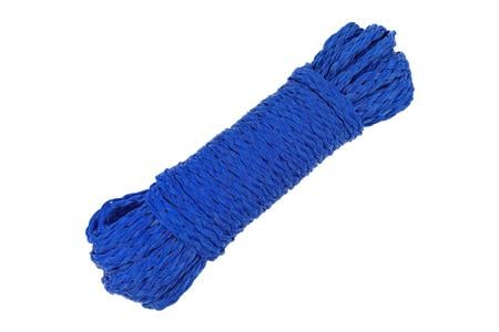 UTILITY ROPE 1/4?X40? HOLLOW BRAIDED POLYPROPYLENE (PP) BLUE 