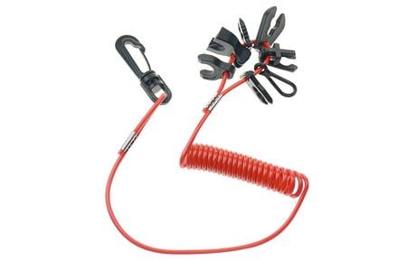 KILL SWITCH COILED UNIVERSAL LANYARD W (7) KEYS