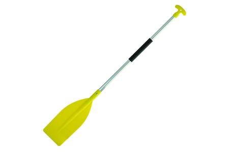 PADDLE 4 1/2FT ALUMINUM/SYNTHETIC PADDLE IN YELLOW BLADE, FOAM GRIP 22IN FROM H