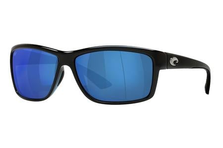 MAG BAY SHINY BLACK WITH BLUE MIRROR LENSES