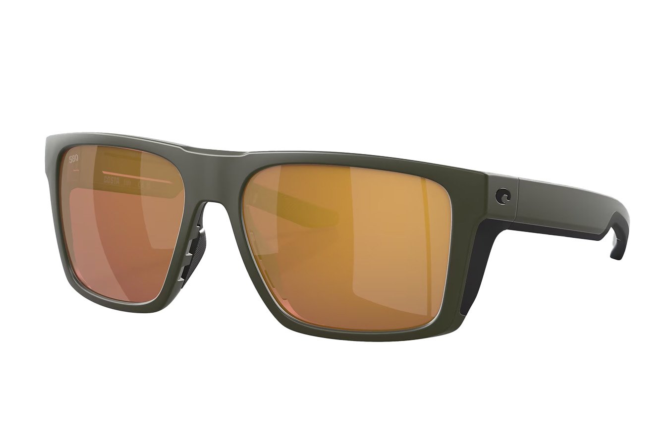 Costa Del Mar Lido Matte Olive Frames with Gold Mirror Lenses