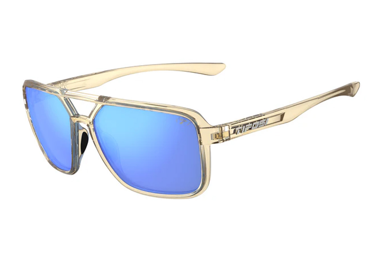 Tifosi Salto Golden Ray with Sky Blue Mirror Lenses