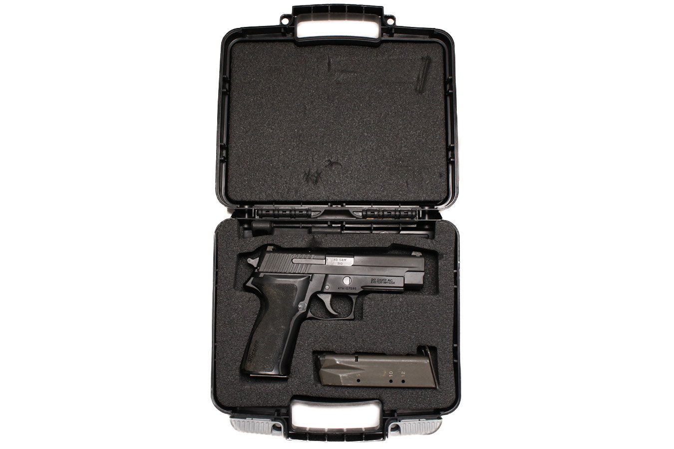 Sig Sauer P226 40 S&W Police Trade-In Pistol with Original Box and Two Magazines