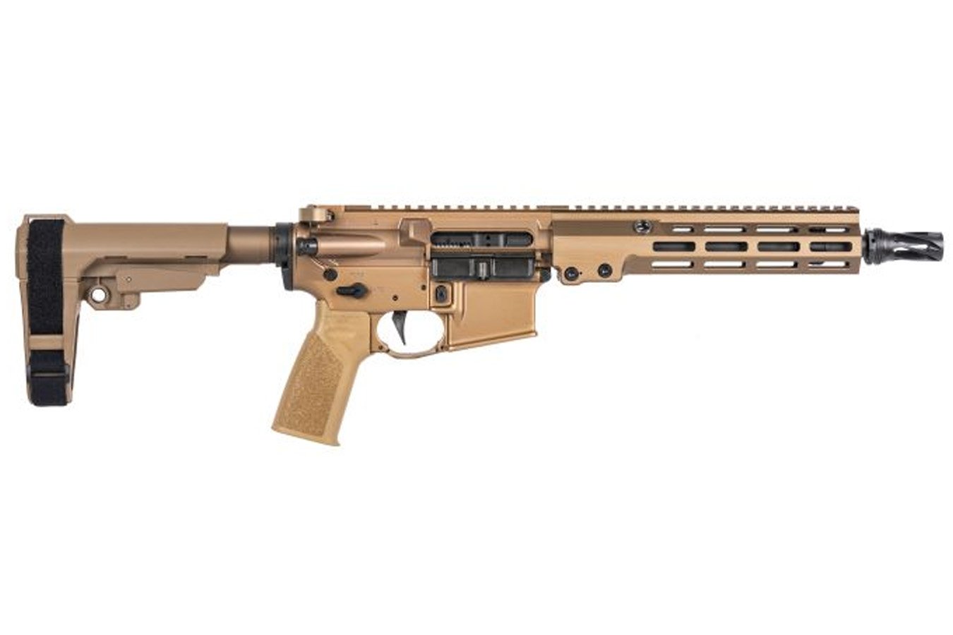 Geissele Super Duty MOD1 5.56mm Flat Dark Earth (FDE) Semi-Automatic AR Pistol with SBA3 Brace