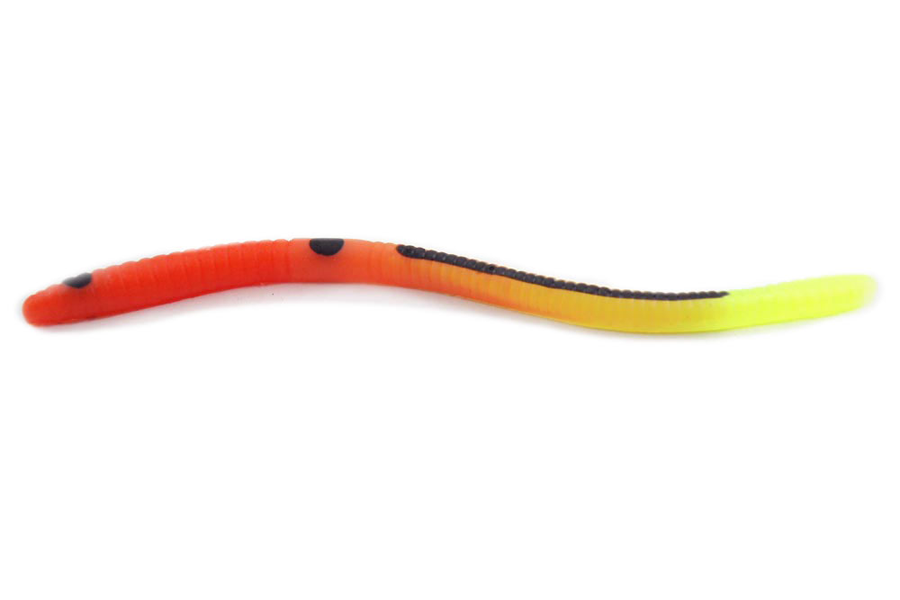 Kelly S Weedless Bass Crawler - Orange/Chartreuse Firetail