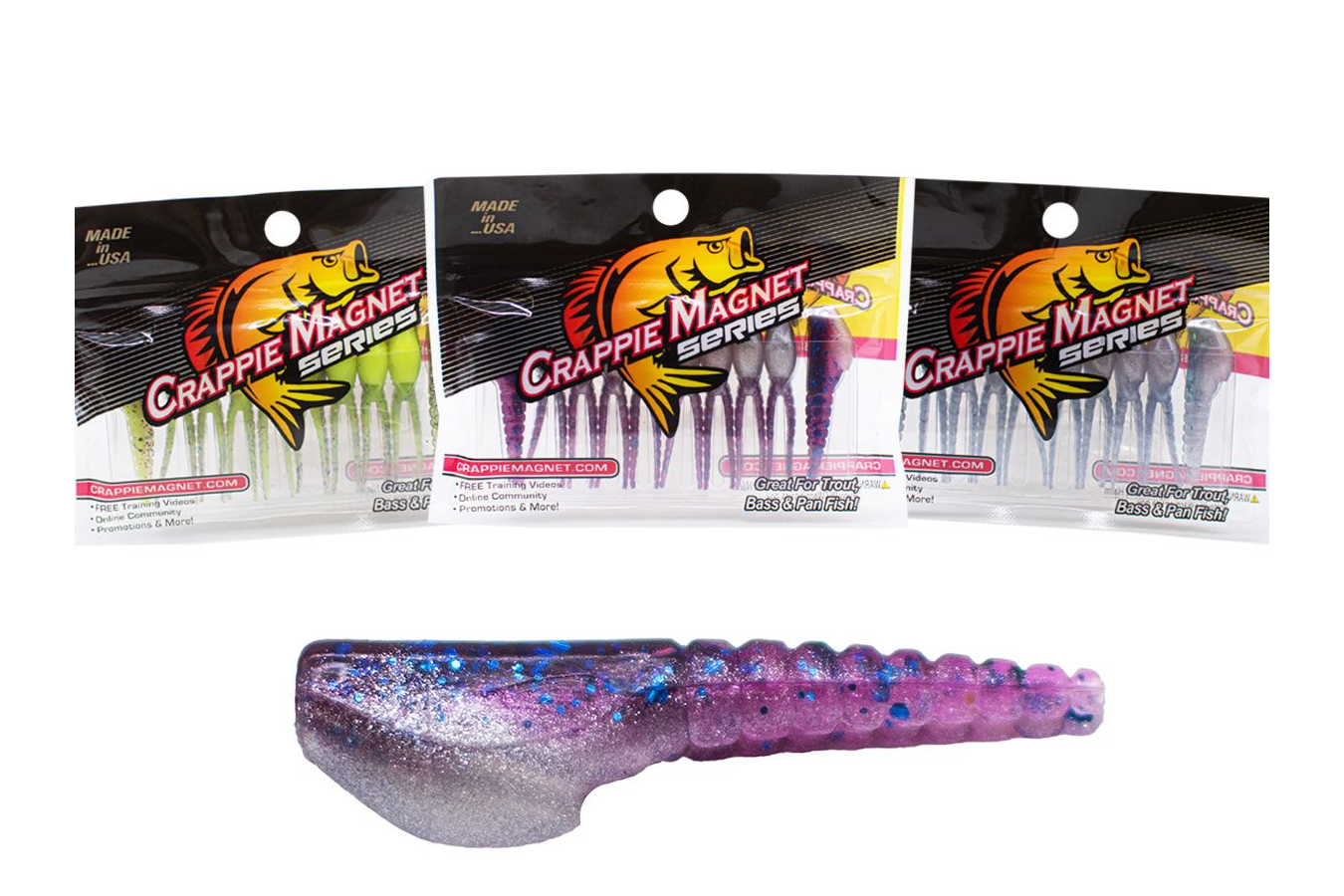 Crappie Magnet Roo Split Tail Bait 10pc Pack