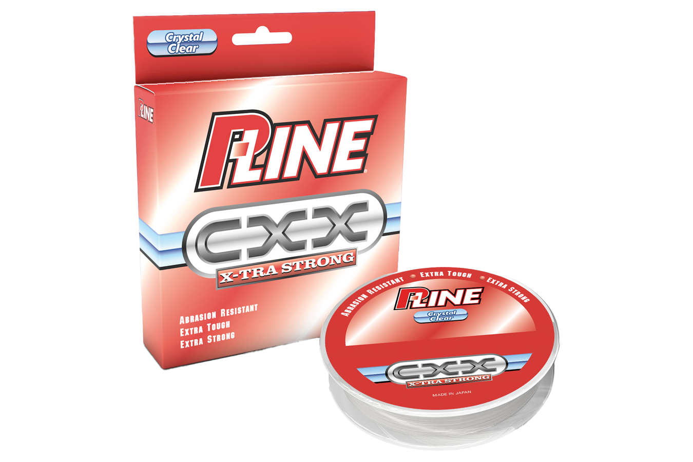 P Line CXX X-Tra Strong 10 LB Fishing Line 300 YD - Crystal Clear