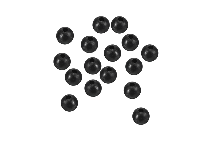 P Line Round Rigging Beads 6 MM 120 Piece - Black Pearl