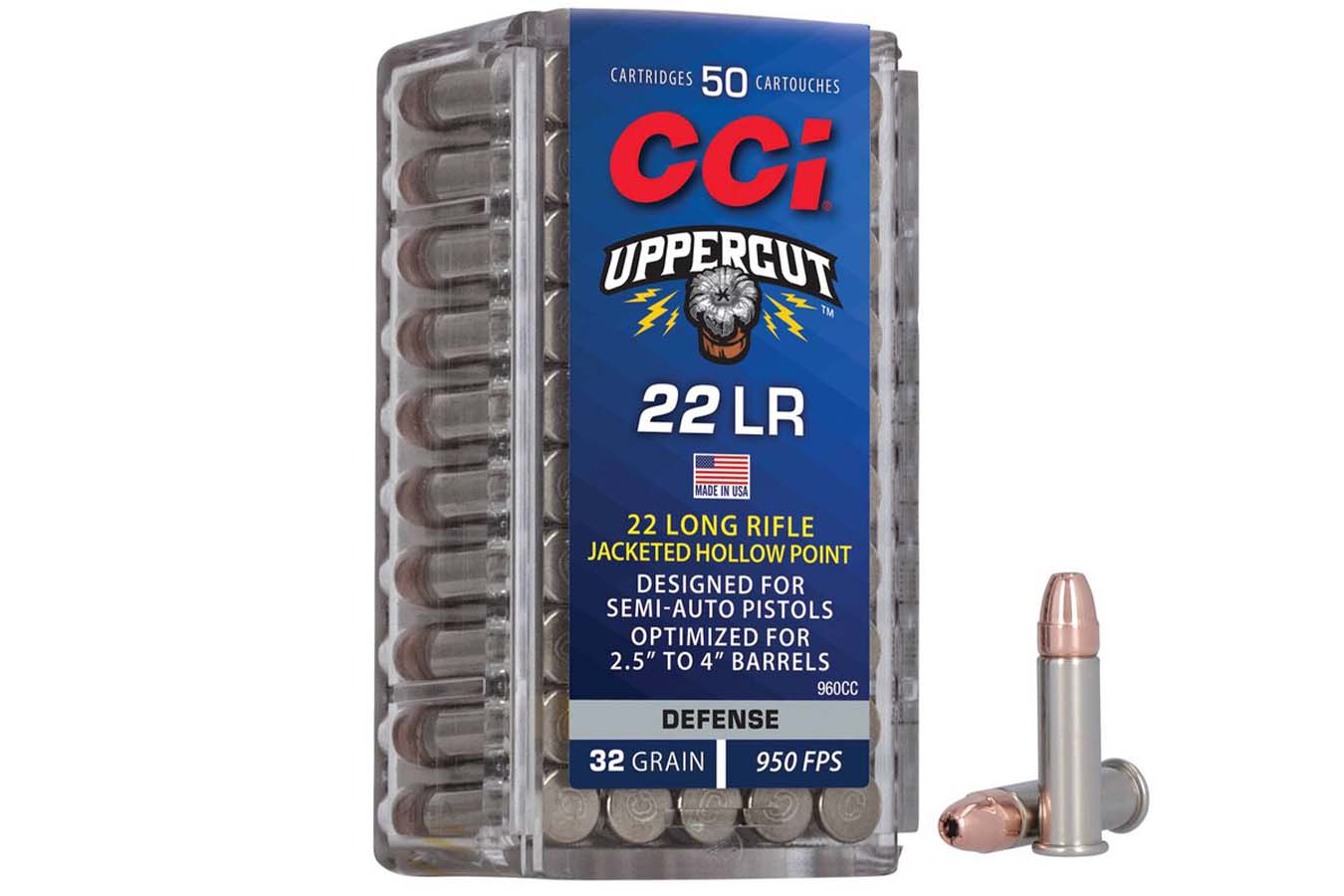 CCI 22LR 32 gr Hollow Point Uppercut 50/Box