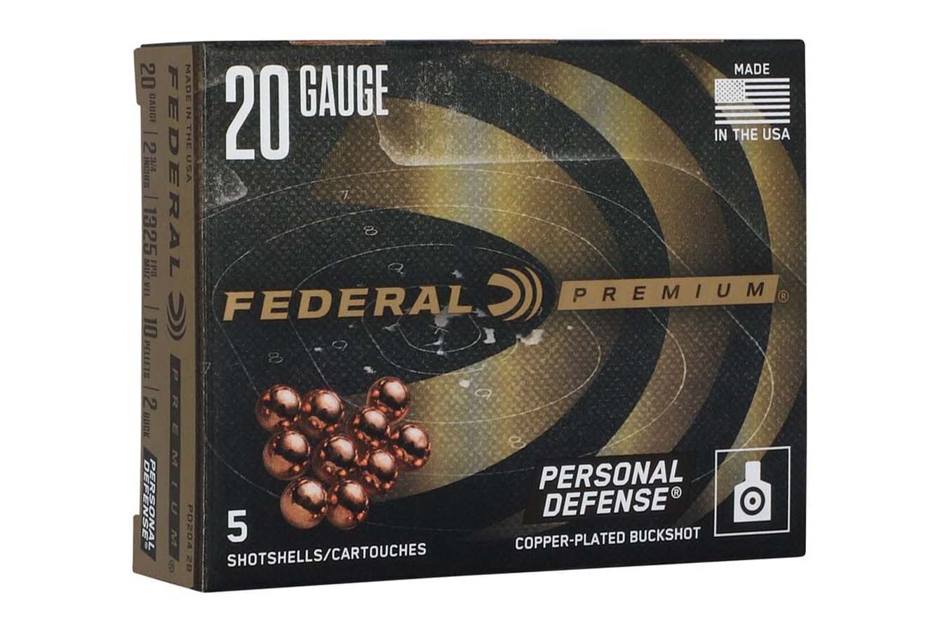 Federal 20-Gauge 2 3/4 Inch 2 Buck Personal Defense 5/Box