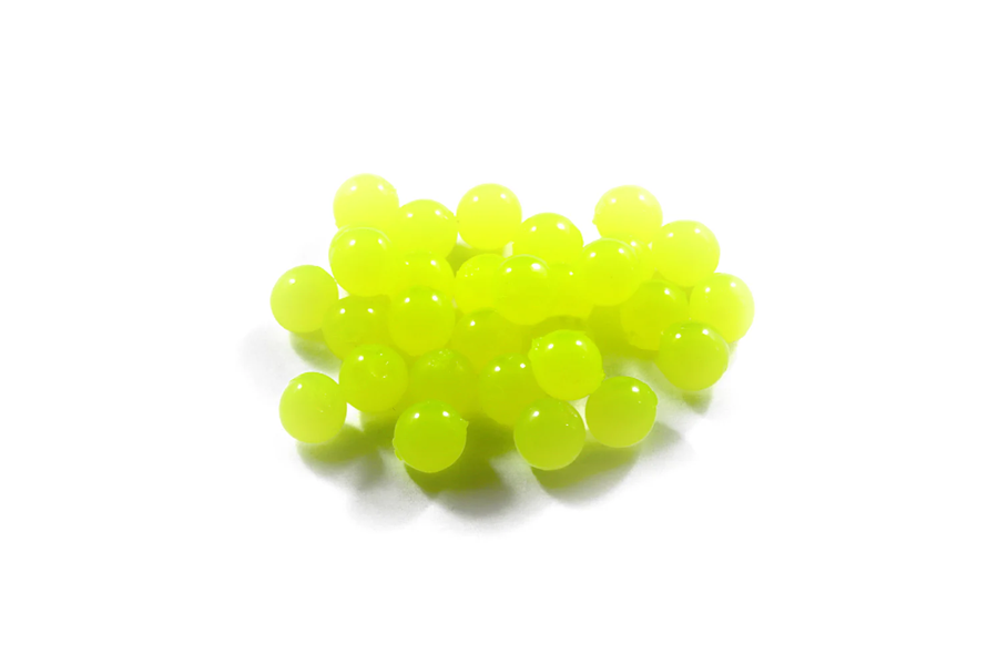 P Line Round Rigging Beads 8 MM 60 Piece - Chartreuse