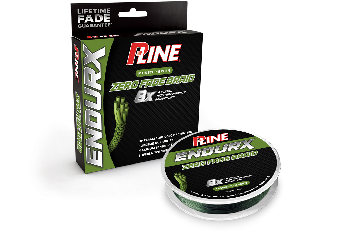 P Line EndurX Braid Zero Fade Braid 150 Yards - Monster Green