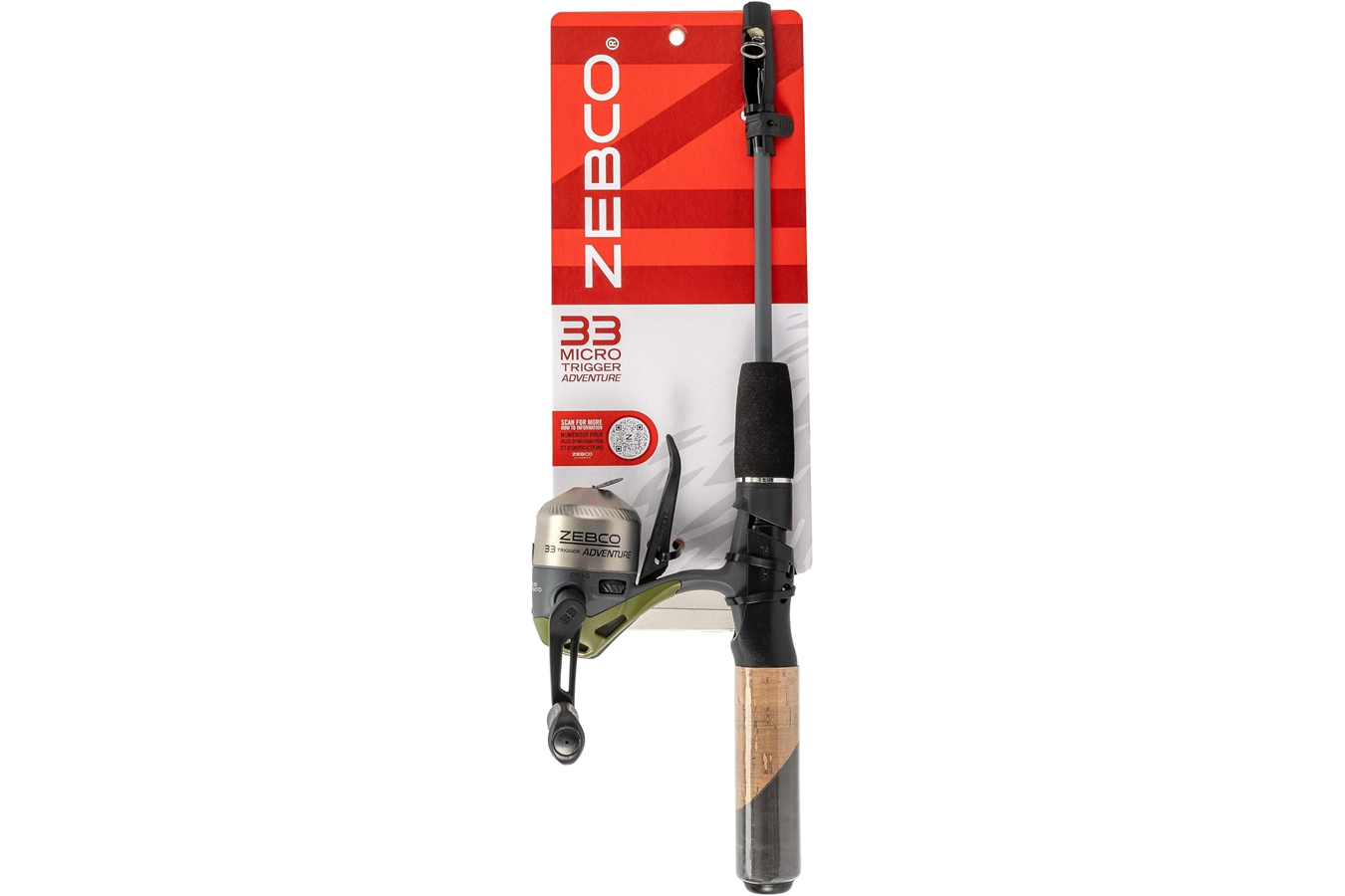 Zebco 33 Micro Adventure Spincast Combo 36