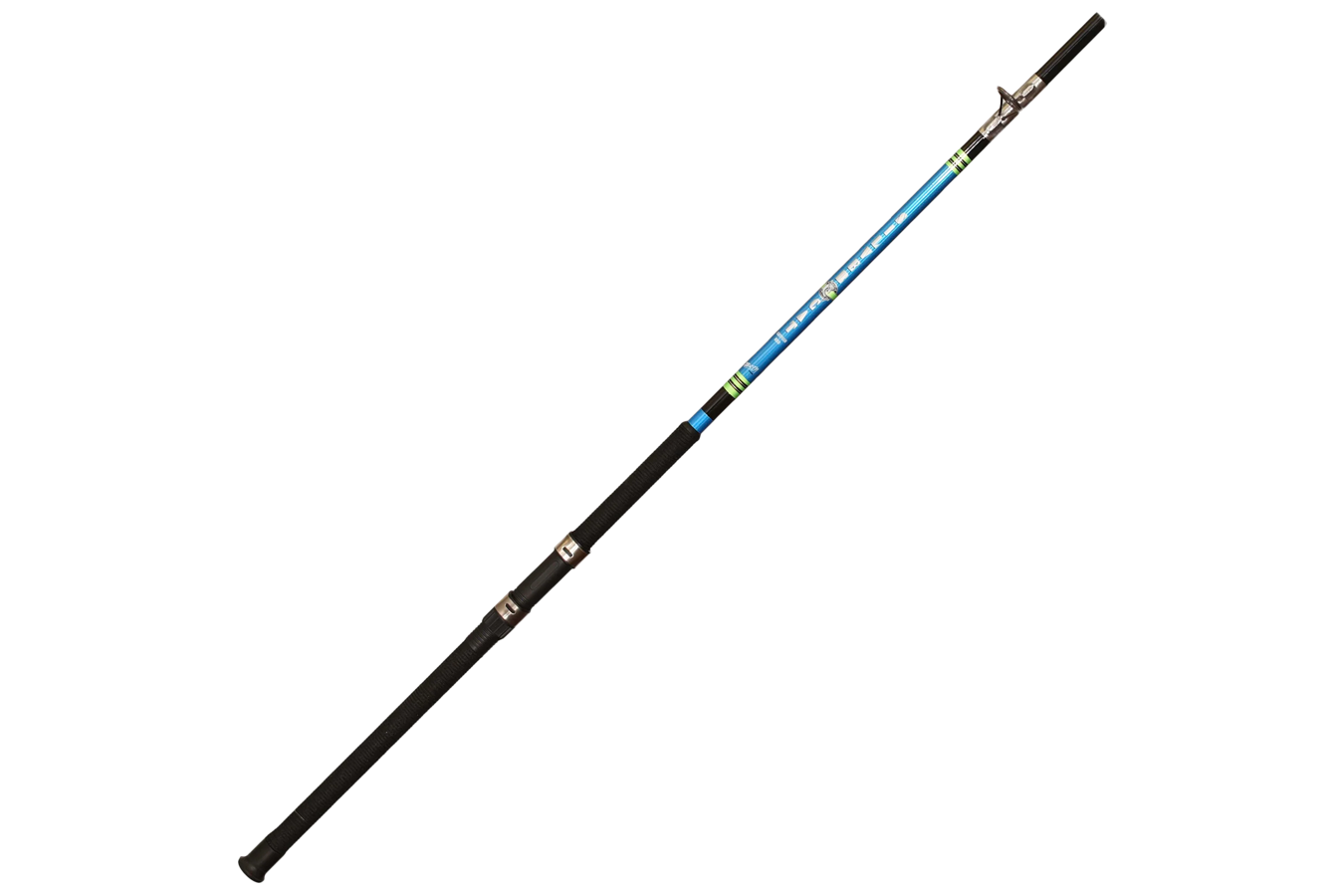 B And M Silver Cat Catfish Pole 7' 2 Piece Spinning Rod