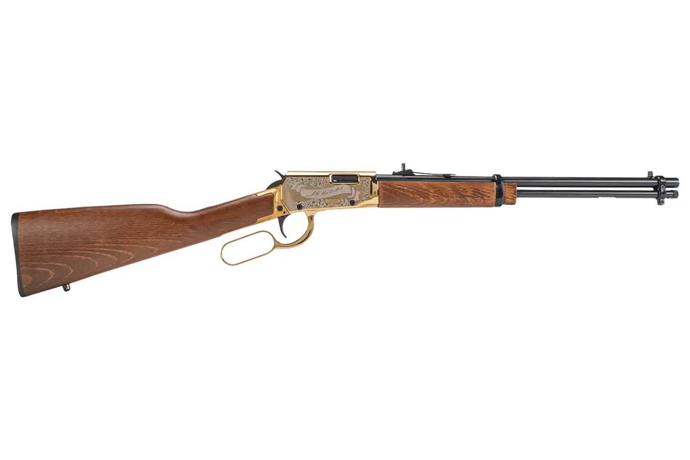 Rossi Rio Bravo Doc Holiday 22LR Lever-Action Rifle with Gold Engraved Aluminum Receiver