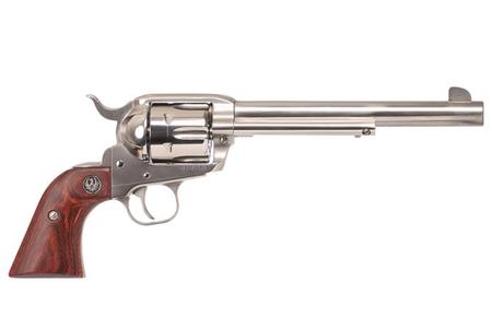 RUGER VAQUERO 357/38 7.5` BARREL STAINLESS FRAME HARDWOOD GRIPS LIPSEYS EXCLUSIVE