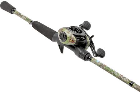 AMERICAN HERO CAMO 7`0` MEDIUM FAST LEFT HAND BAITCAST COMBO