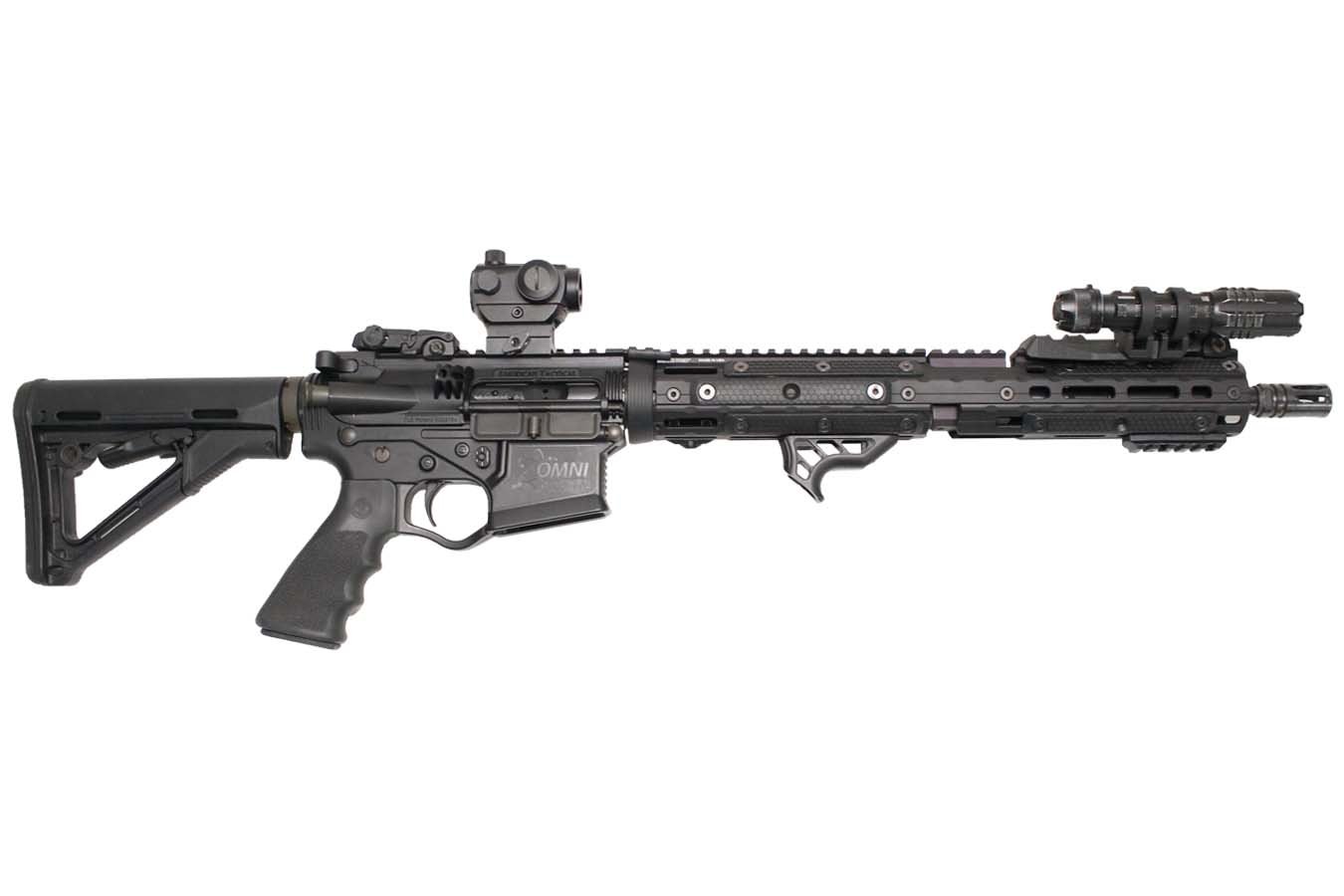 American Tactical Omni Hybrid 5.56mm Police Trade-in Rifle w/ Red-Dot and Light