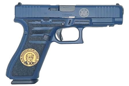 47GEN5 MOS TRUMP 9MM 4.49` BLACK GMB BARREL PRESIDENTIAL BLUE