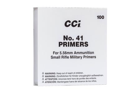 CCI AMMUNITION Mil-Spec No.41/5.56 Primer - Small Rifle - CCI AMMUNITION