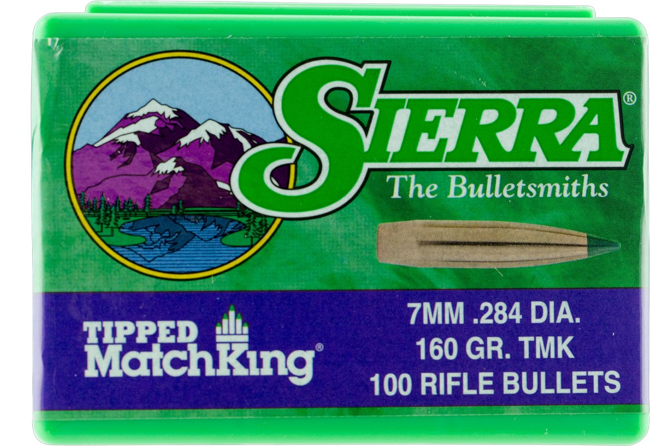 Sierra Bullets Tipped MatchKing 7mm 160gr Tipped MatchKing 100/Box