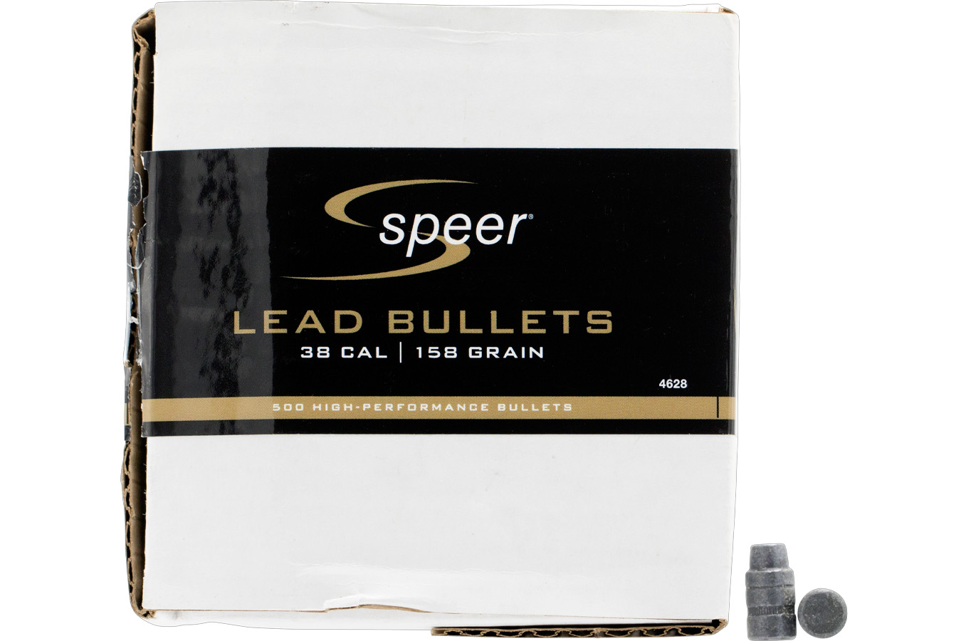 Speer Reloading Handgun 38Cal 158gr Lead Semi Wad Cutter Hollow Point 500 Per Box/1 Case