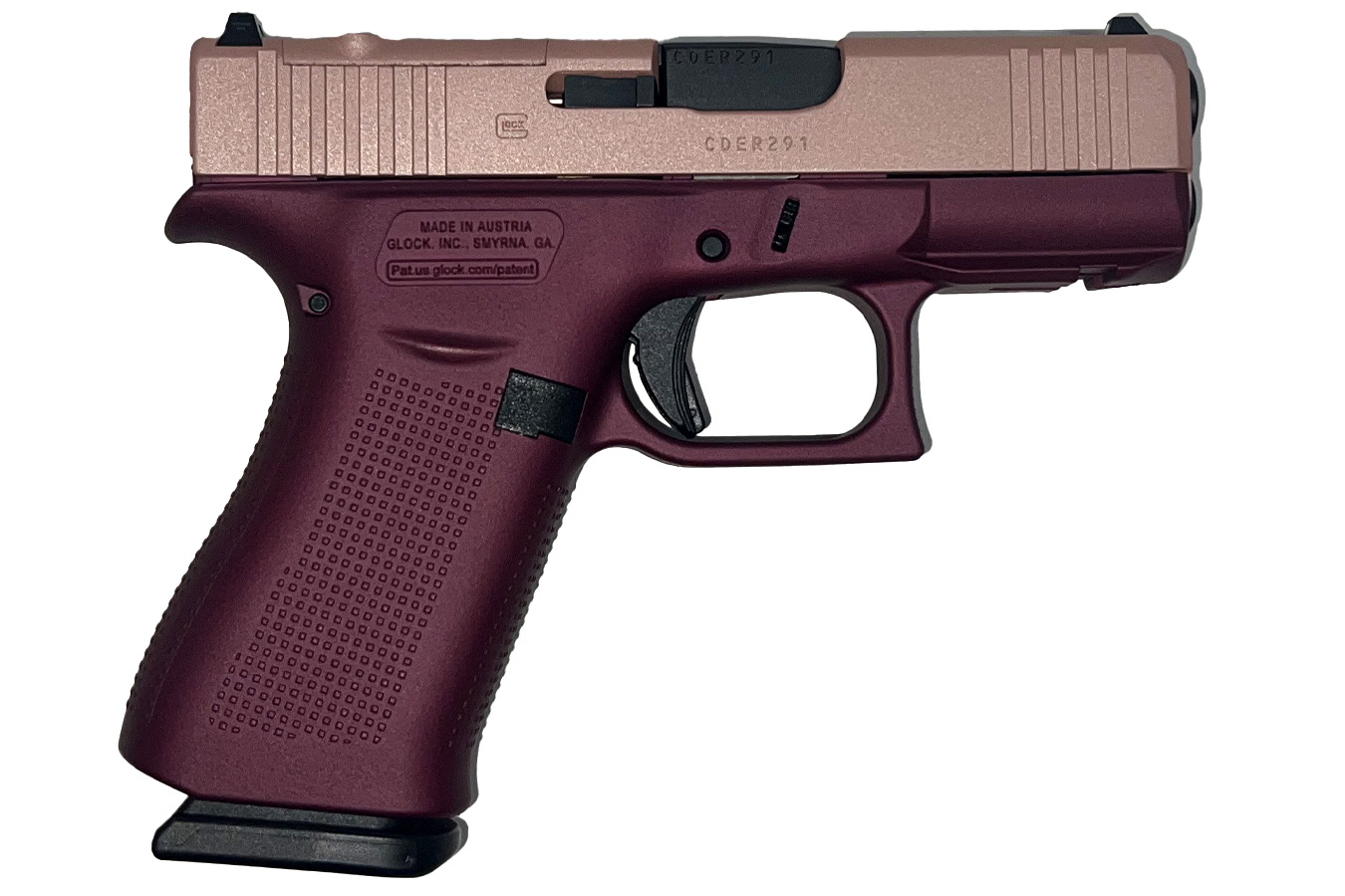 No. 9 Best Selling: GLOCK 43X MOS 9MM PINK SLIDE HAPPY HOUR FRAME