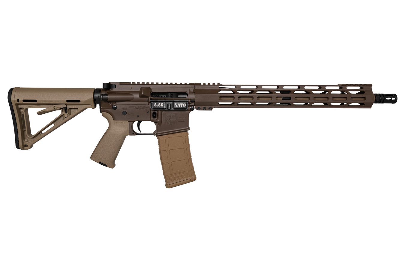 Diamondback DB15 5.56 NATO AR-15 Rifle with Brown Cerakote Finish and FDE Furniture