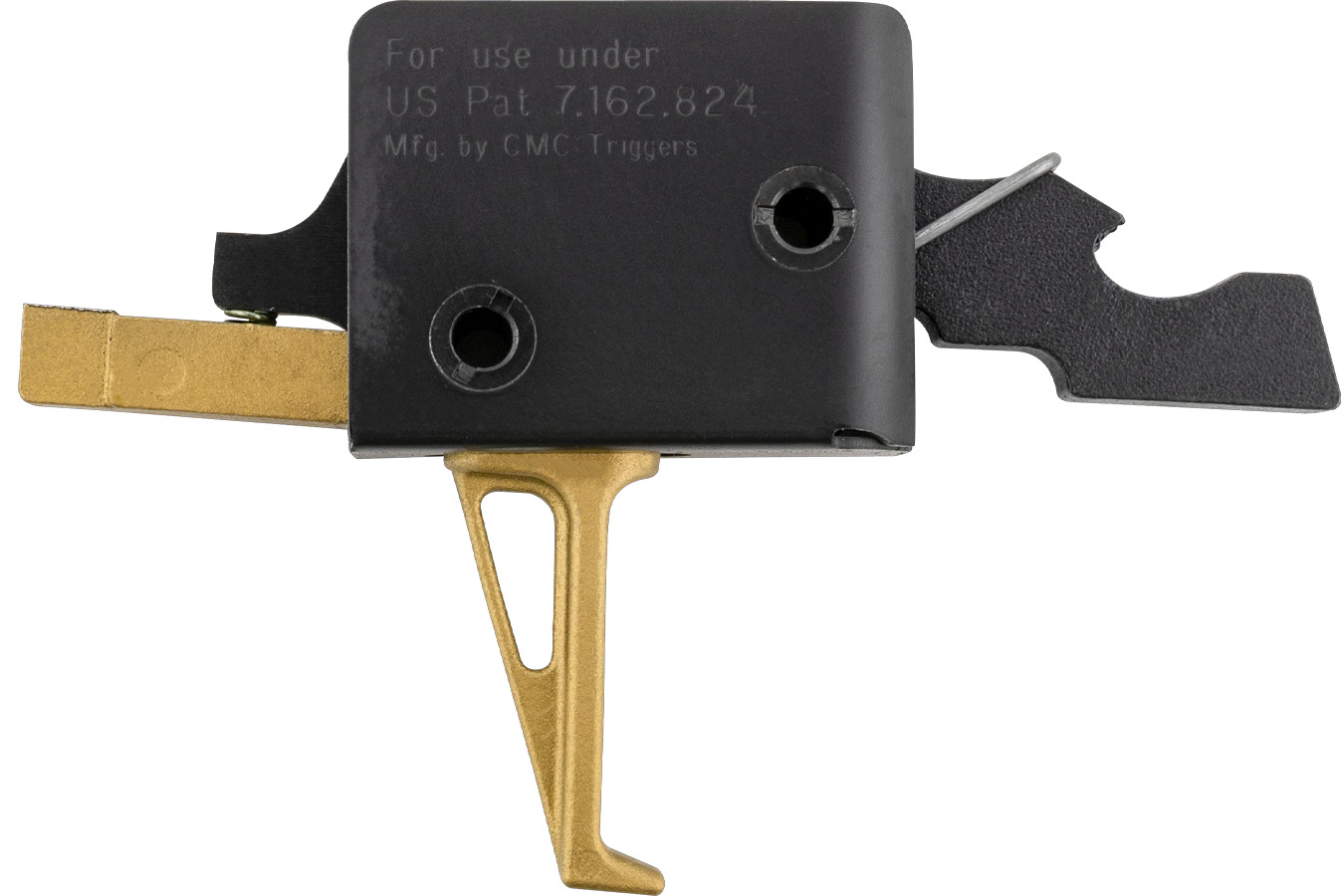 Cmc Triggers Drop-In Gold Finger Single-Stage Flat Trigger w/ 3-3.50 lbs Draw Weight & Gold Finish