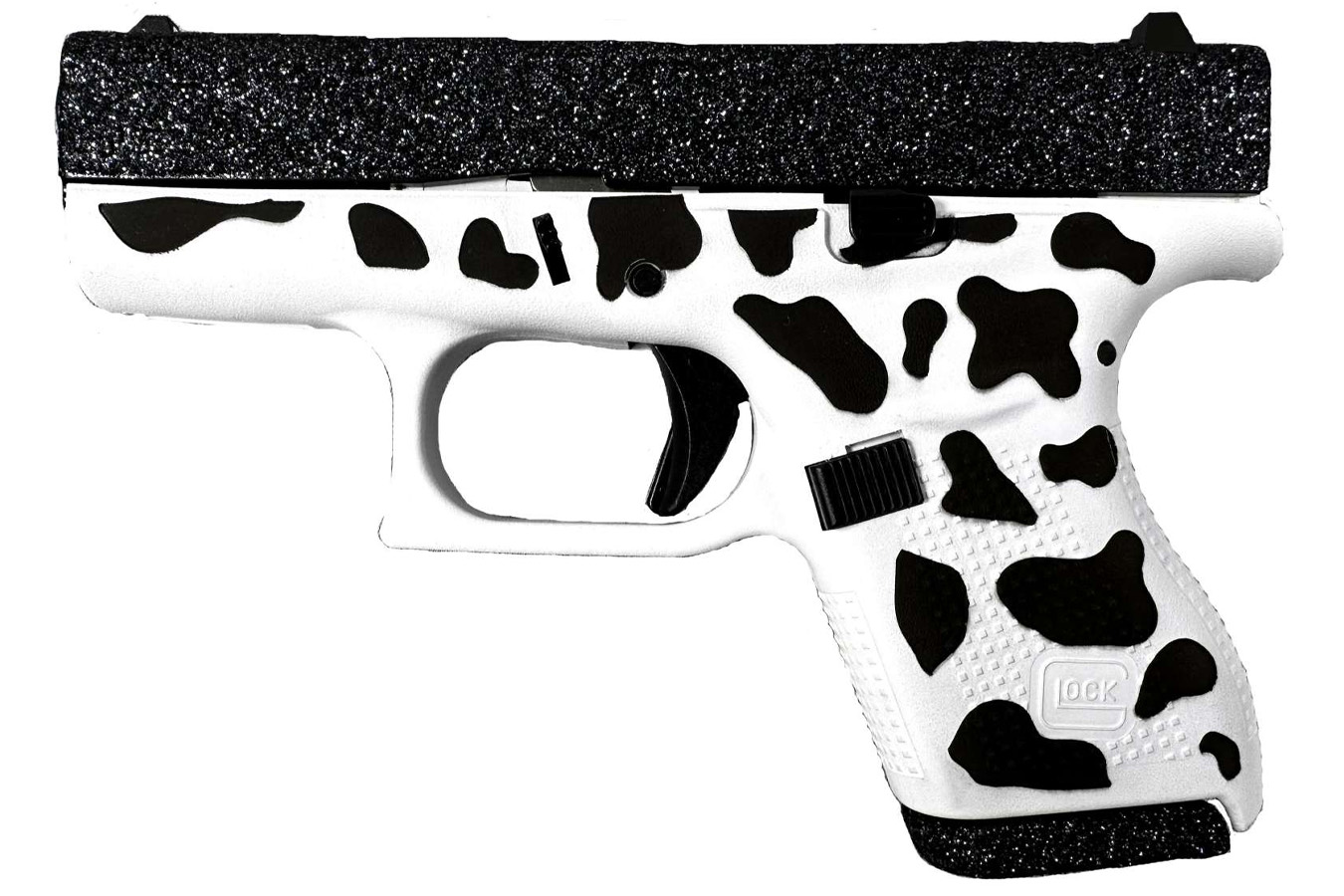 Glock 42 .380 ACP Single-Stack Pistol with Tactical Cow Glitter Finish