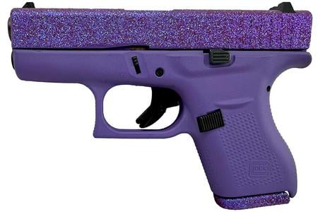 GLOCK 42 .380 ACP Single-Stack Pistol with Purple Voodoo Glitter Finish - GLOCK