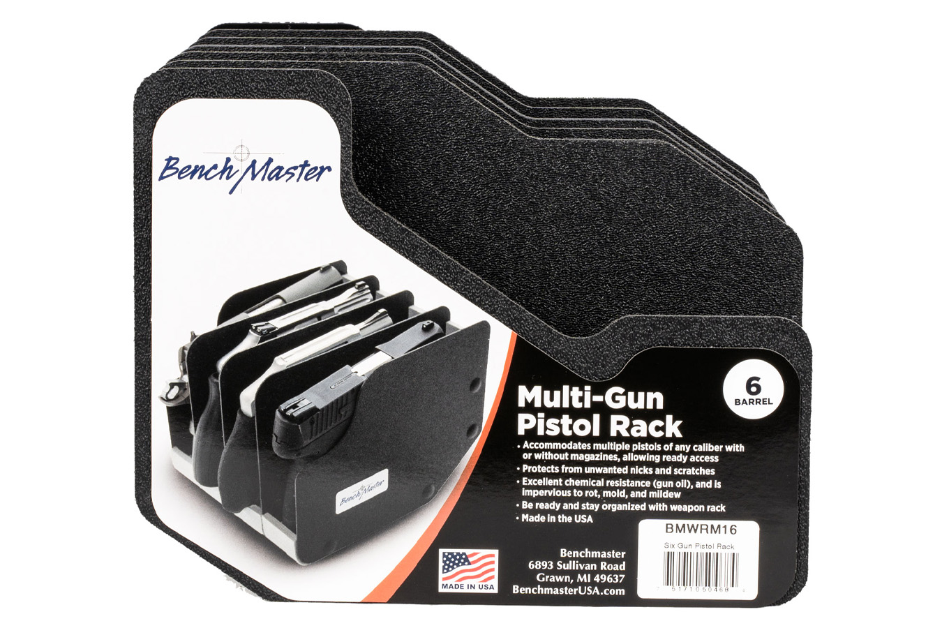 Altus Brands WeaponRac Kydex Holds 6 Handguns