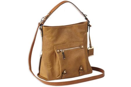 HOBO SHOULDER BAG WITH HOLSTER COGNAC