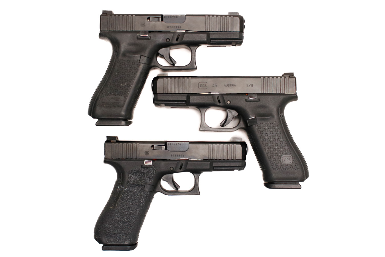 Glock G45 9mm Police Trade-In Pistols with Night Sights (Good Condition)