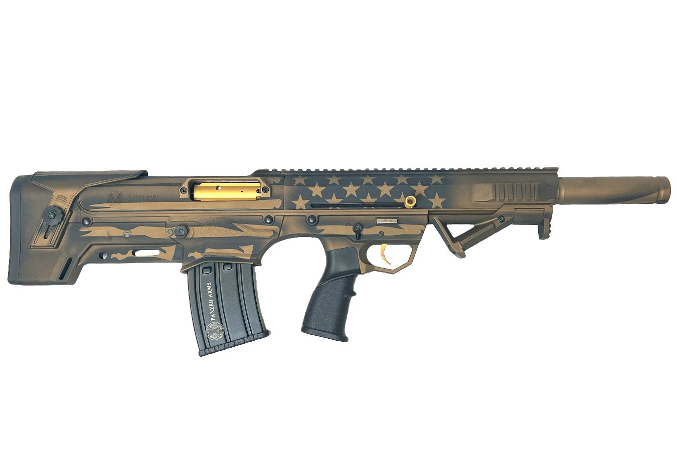 Panzer Arms EGX500 12-Gauge Semi-Auto Bullpup Shotgun with FDE American Flag Finish