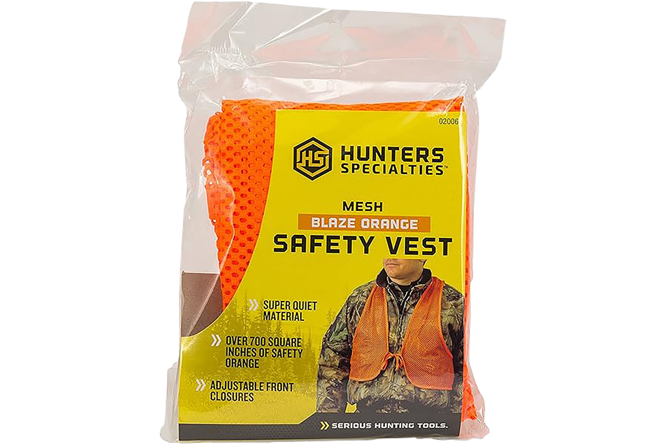 Hunters Specialties Safety Vest OSFA Chest Orange Mesh