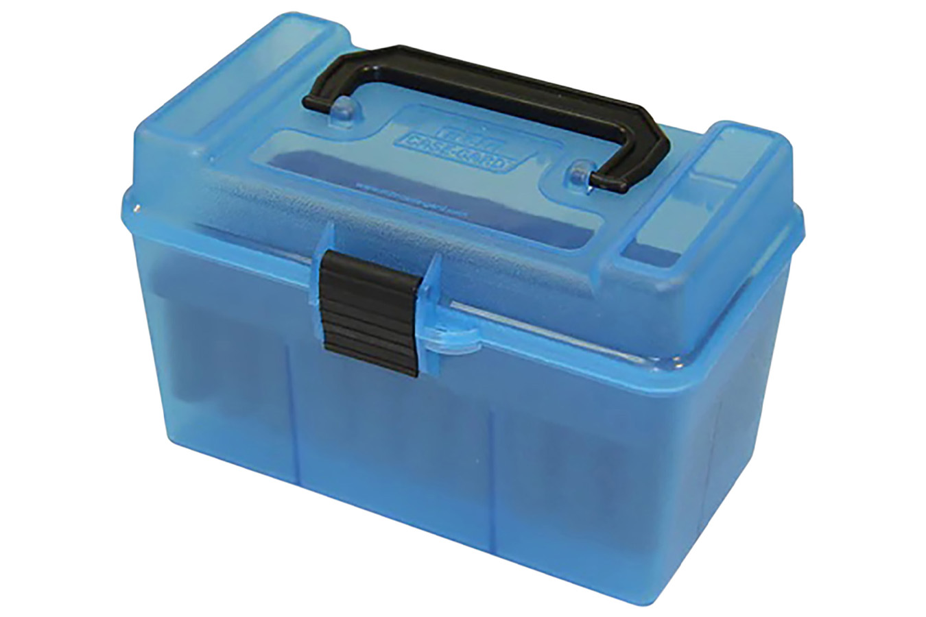 MTM Deluxe Ammo Box Multi Clear Blue Polypropylene 50rd