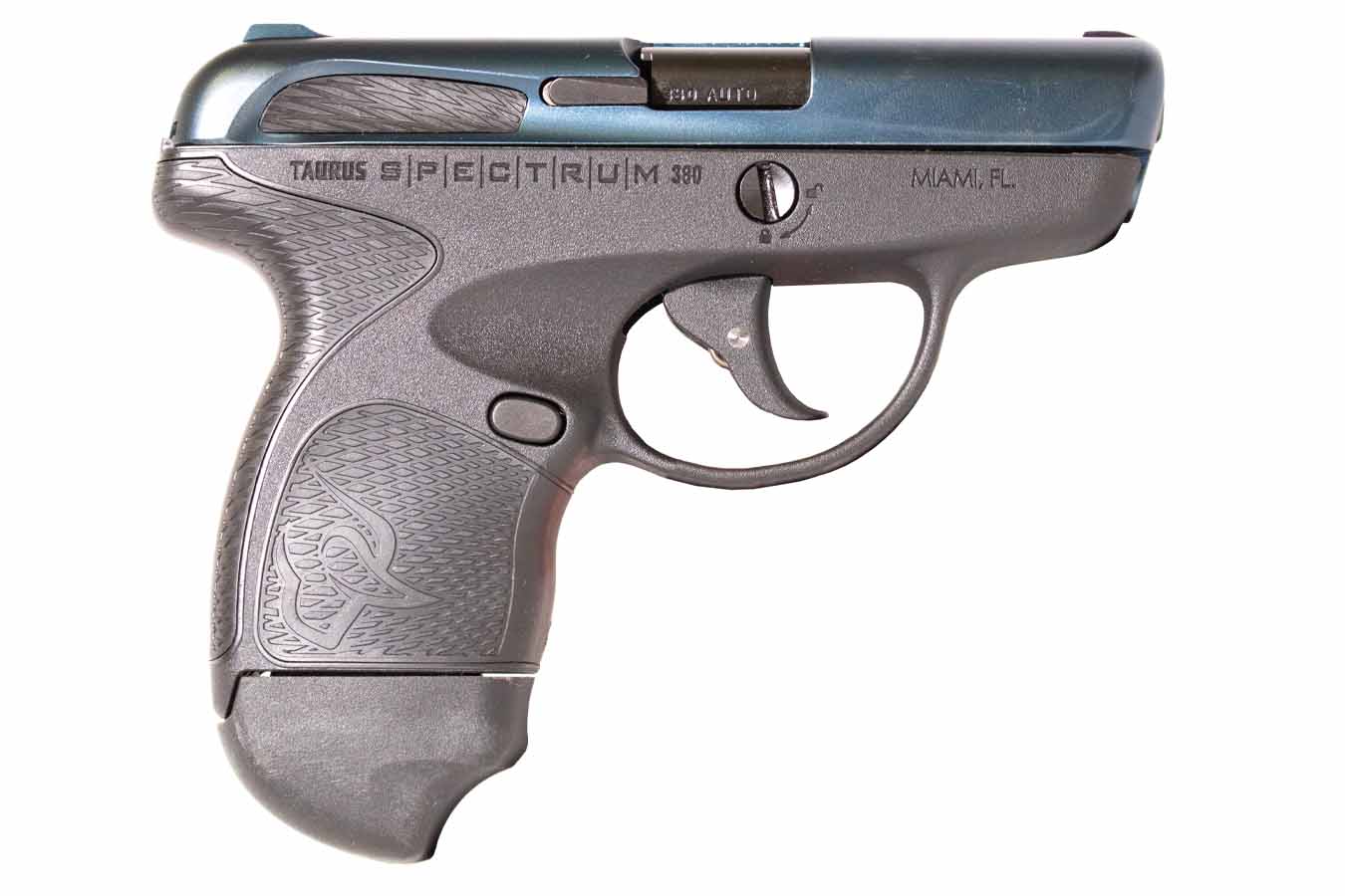 Taurus Spectrum 380 ACP Subcompact Pistol with Black Frame and Blue Slide