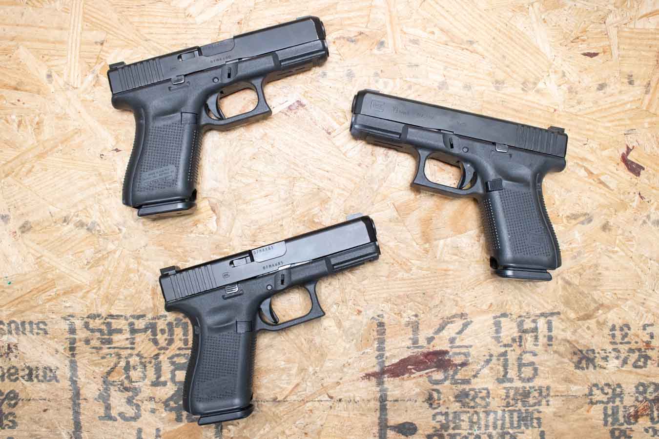 Glock 19Gen5 9mm Police Trade-In Pistols with Night Sights (Good Condition)