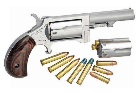 NORTH AMERICAN ARMS SIDEWINDER 22 MAG / 22 LR 2.5 IN STAINLESS BARREL 5 SHOT