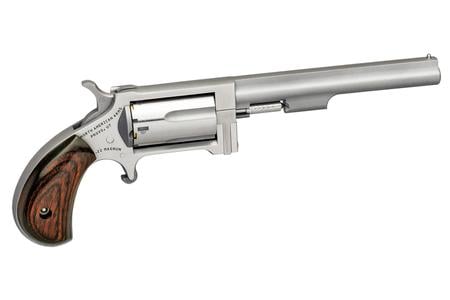 NORTH AMERICAN ARMS SIDEWINDER SW4 22MAG 4` BARREL 5RND STAINLES STEEL ROSEWOOD GRIPS
