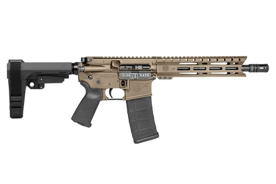 Diamondback DB15 5.56mm AR Pistol with Flat Dark Earth Cerakote Finish and SBA3 Brace