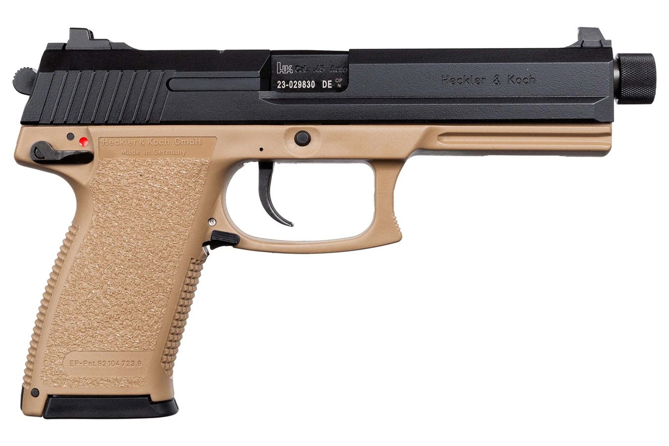 HK Mark 23 45 ACP Pistol with FDE Frame and Black Slide