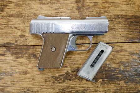 P-25 25 AUTO POLICE TRADE-IN PISTOL WITH WOOD GRIPS